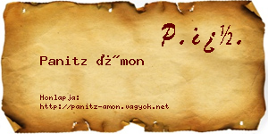 Panitz Ámon névjegykártya